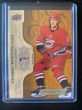 2018-19 UD Engrained Base Rookie Andrei Svechnikov #/299 Rare SP #80 Hurricanes
