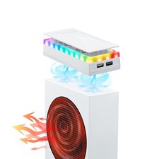 Cooling Fan for Xbox Series S Console - 3-Speed, RGB Lights, Dustproof