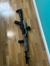 AIRSOFT CUSTOM STRIKE INDUSTRIES EMG TRAX AK74 - ALL ATTACHMENTS INCLUDED