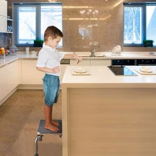 Medical Steel Step Stool Anti-Slip Platform Footstool for Seniors Adults 2 Packs