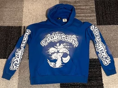 NEU Hellstar Hoodie Blau, größe M