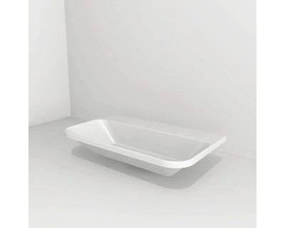 Devo Möbelwaschtisch Gloria 2.0 70 x 42 cm ohne Hahnloch weiß mit Beschichtung U
