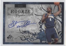 2006 SP Signature Edition Rookie GRAPHiti 41/50 Shawne Williams #RG-WI Auto 0a1
