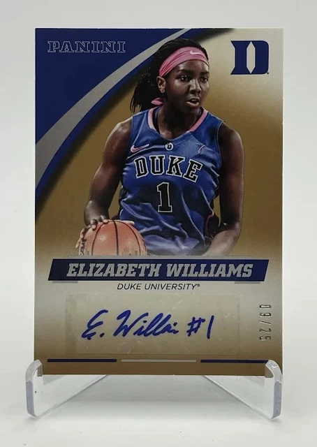 Elizabeth Williams 2015-16 Panini Duke Blue Devils Rookie RC Auto /25 ( Liberty