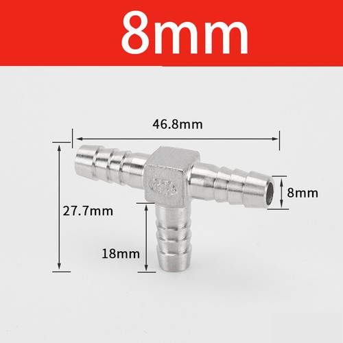 Stainless Steel T Joiner Various Piece Fuel Hose Gas Joiner Tee Connector 6-41mm - Picture 15 of 51