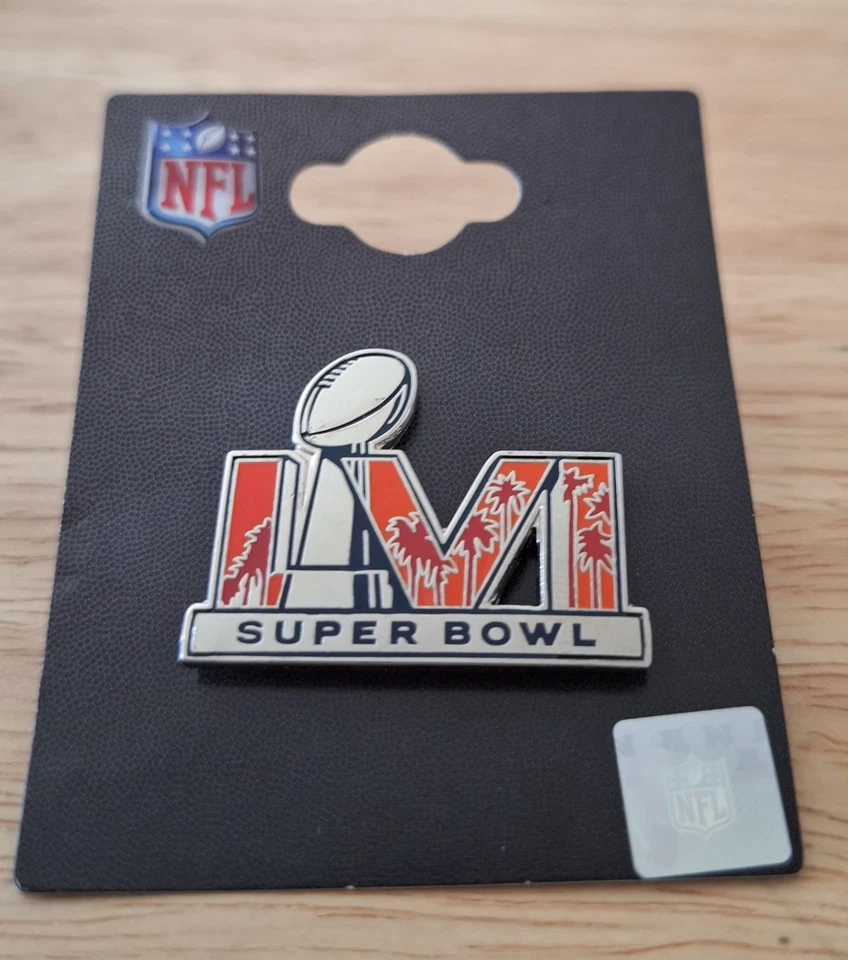 Super Bowl LVI 54 Miami Florida NFL Official Pin Badge Chiefs/49ers 2020 - Image 1 of 1