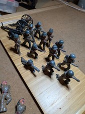 Vintage Barclay Manoil - Cast /Lead Metal Toy Soldier Figures - Lot Of 21
