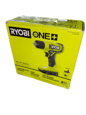 Ryobi One+ 18V 3/8 in Drill Driver W/ Lithium 1.5 Ah Battery & Charger PCL201K1