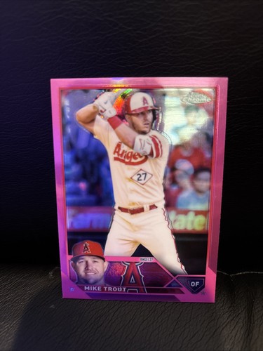Mike Trout 2023 Topps Chrome Pink Refractor #27