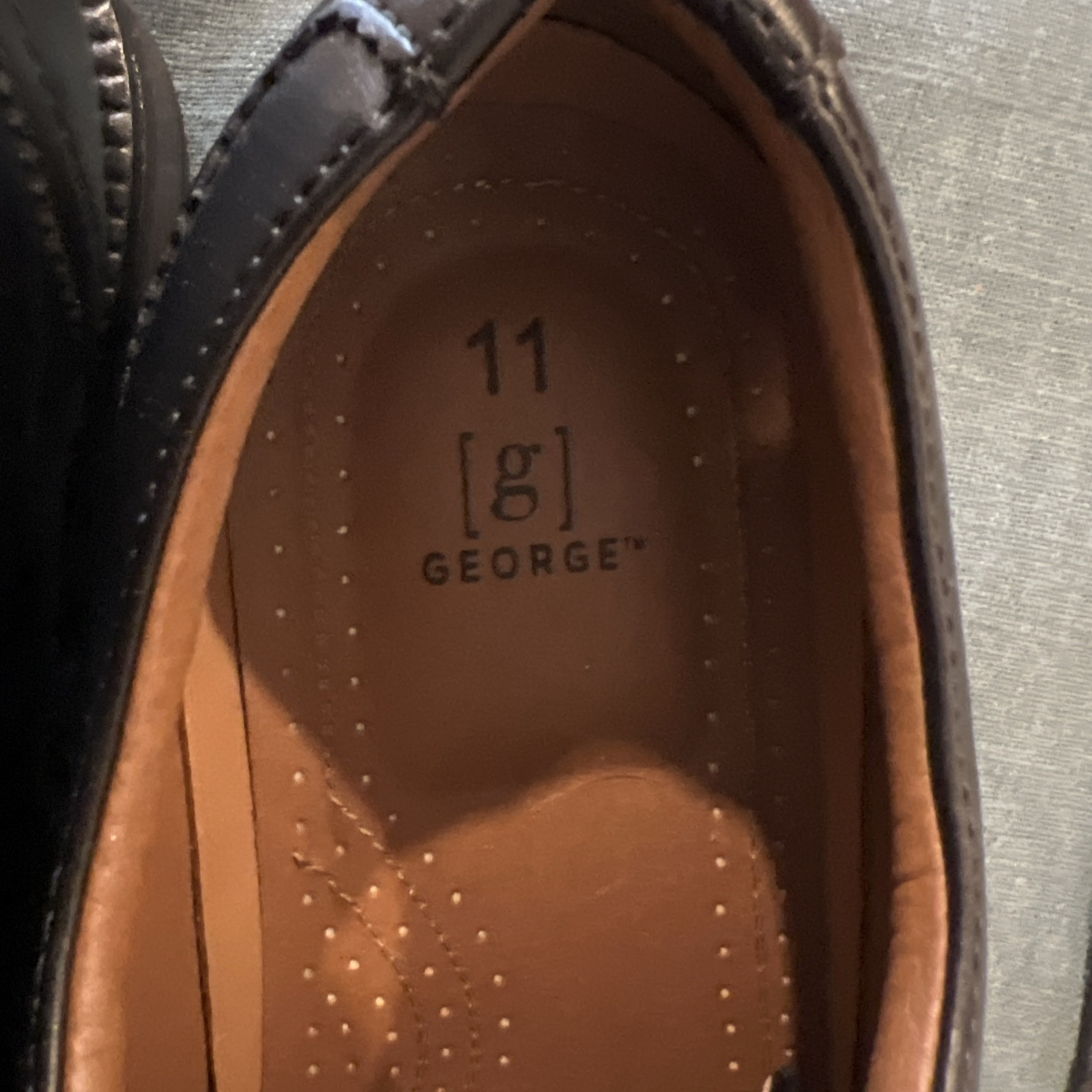 SAOLA Scarpe Oxford George uomo Branford nere stringate punta cappuccio tinta unita 11 larghezza standard