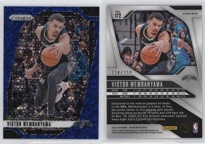 2024-25 Panini Prizm Fast Break Blue Prizm /150 Victor Wembanyama #172