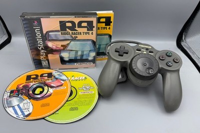 R4 Ridge Racer Type 4 + Namco Jogcon (Sony Playstation PS1 PSX)