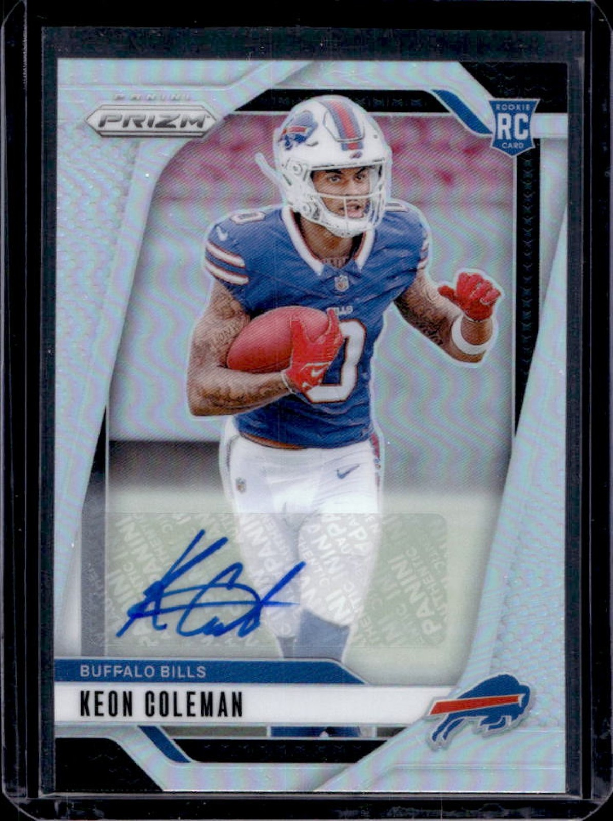 2024 Prizm Keon Coleman Auto RC Silver Rookie #362 Bills