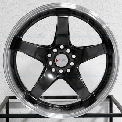 4-New 17'' XXR 555 Wheels 17x8 5x100/5x114.3 35 Chromium Black ML Rims 73.1