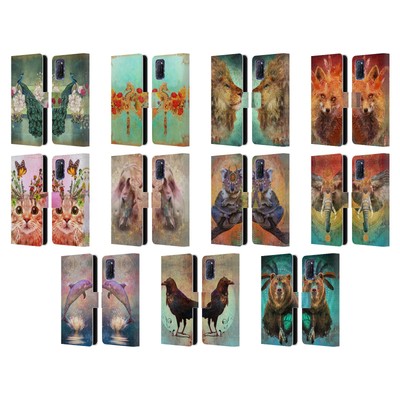 OFFICIAL JENA DELLAGROTTAGLIA ANIMALS LEATHER BOOK WALLET CASE FOR OPPO PHONES