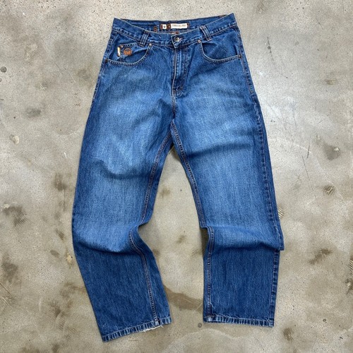 Y2K Mecca USA Baggy Hip Hop Streetwear Jeans 32/34 Bl… - Gem