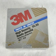 Vintage 10 3M IBM Formatted High Density DS HD 3.5 inch Diskettes New Sealed