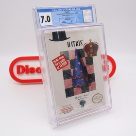 NES Nintendo HATRIS - CGC GRADED 7.0 B NEW & Factory Sealed + Authentic H-Seam!