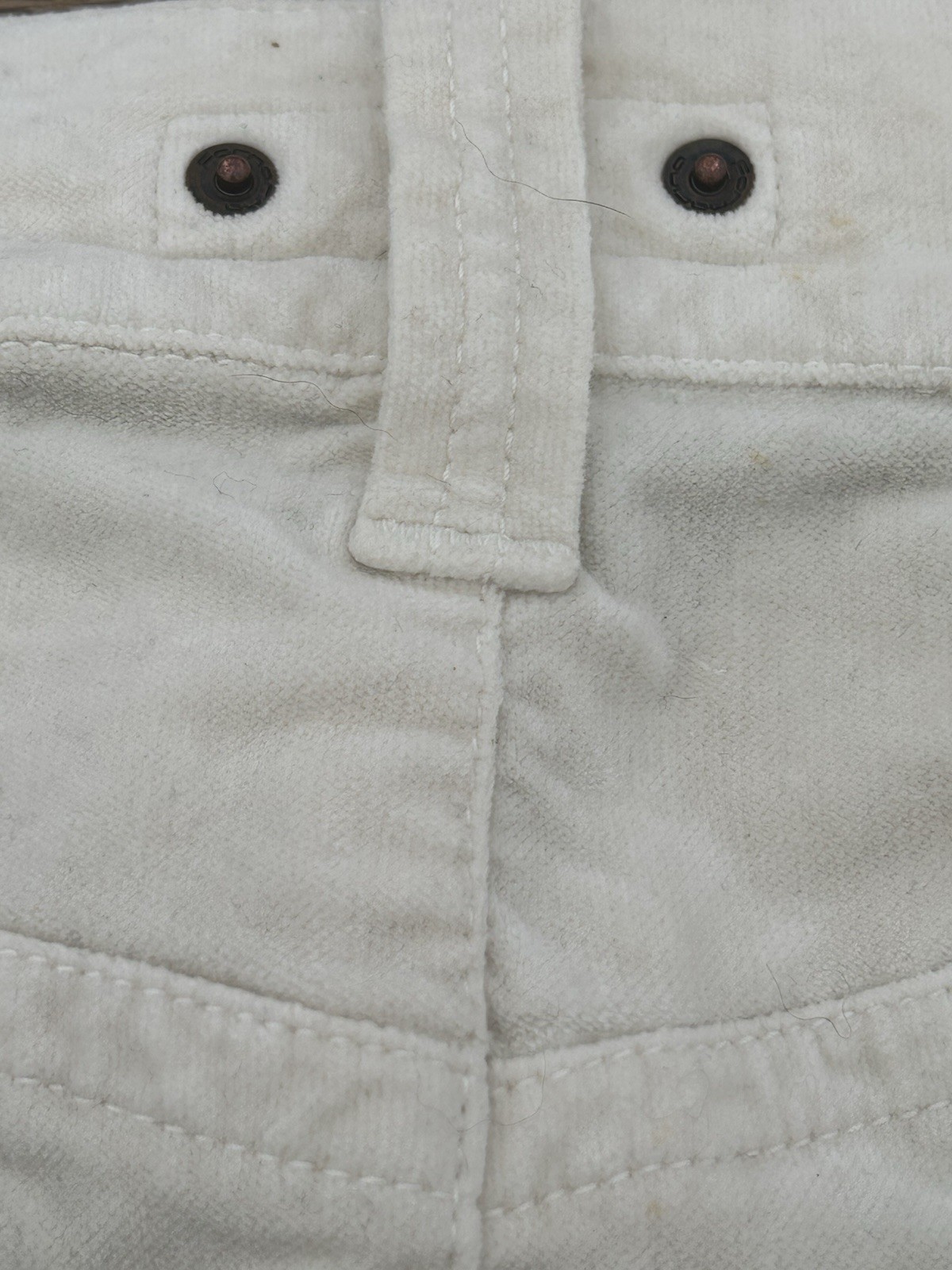 Fornarina Archive 90s Y2K Velvet Feel Cream Mini Skirt LND Carnaby Street £200 M image 6