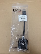C2G 8in DisplayPort Male to Single Link DVI-D Female Black Adapter Converter
