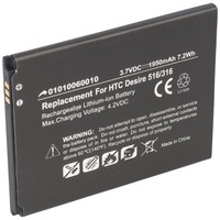 Akku Passend FüR Htc Desire 516, 316, Li-Ion, 3,7V, 1950Mah, 7,2Wh