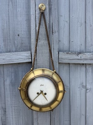 Deutsche Schatz & Söhne Messing und Seil Wanduhr