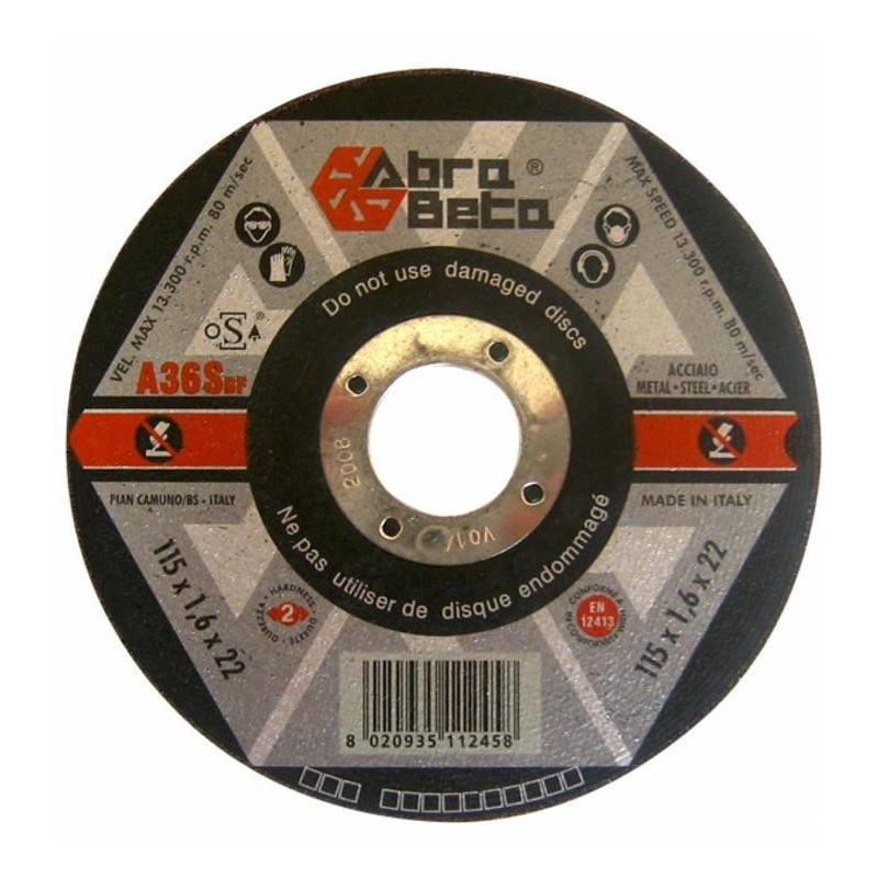Disque à tronçonner ø 230x2x22 acier Lot de 5 meuleuse d'angle grand format