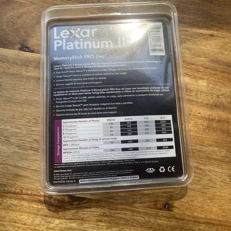 Lexar Platinum 2 Memory Stick Pro - Image 2 of 2