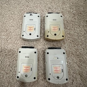 Lot of 4 Sega Dreamcast VMU VISUAL MEMORY Units White HKT-7000
