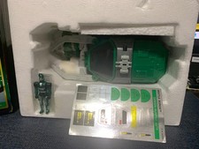 Vintage 1996 Bandai Saban Beetleborgs Green Hunter AV Vehicle Figure  with box