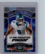 Jaivon Heiligh 2024 Leaf Football 1/1 Pre Production Proof