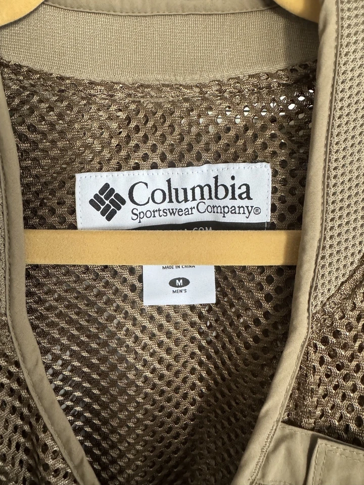 NUEVO Chaleco de Pesca Columbia PFG Cool Creek Multi-Bolsillo Malla Para Hombres XL Foto 2 de 4