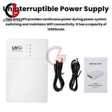 DC 9V 12V Router UPS Uninterruptible Power Supply 13500mAh Backup Power Bank