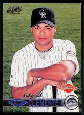 1999 Pacific #143 Edgard Clemente Colorado Rockies Portrait Baseball Card