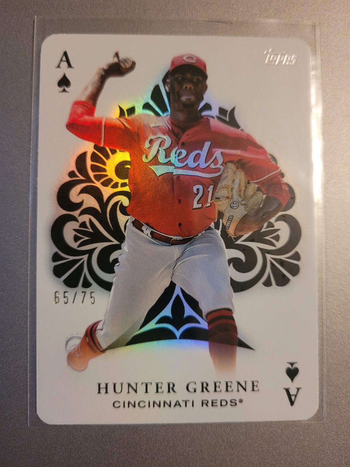 2023 Topps Hunter Greene All Aces Gold #/75 Reds