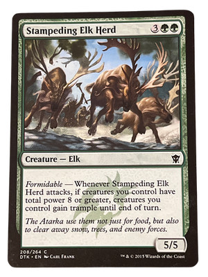 Stampeding Elk Herd DTK 208/264 Common Green MTG Magic: The Gathering