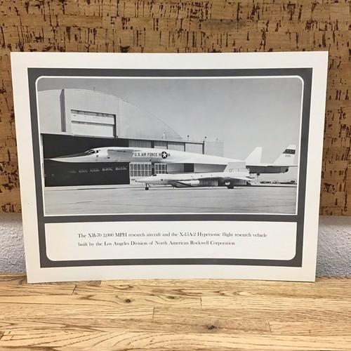 Vintage North American Rockwell XB-70 X-15A-2 Hypersonic Jet Picture Print QU-3