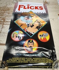 Flicks 1987 Original Movie Poster Pamela Sue Martin Joan Hackett Comedy VHS Vide