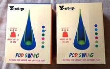 Y-Stop Pod Swing Indoor/Outdoor Play  Kids  x 2 Pink  Blue  Never usedPai