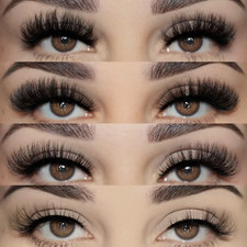 100% Real Mink Lashes 3D Volume Fluffy Long E...