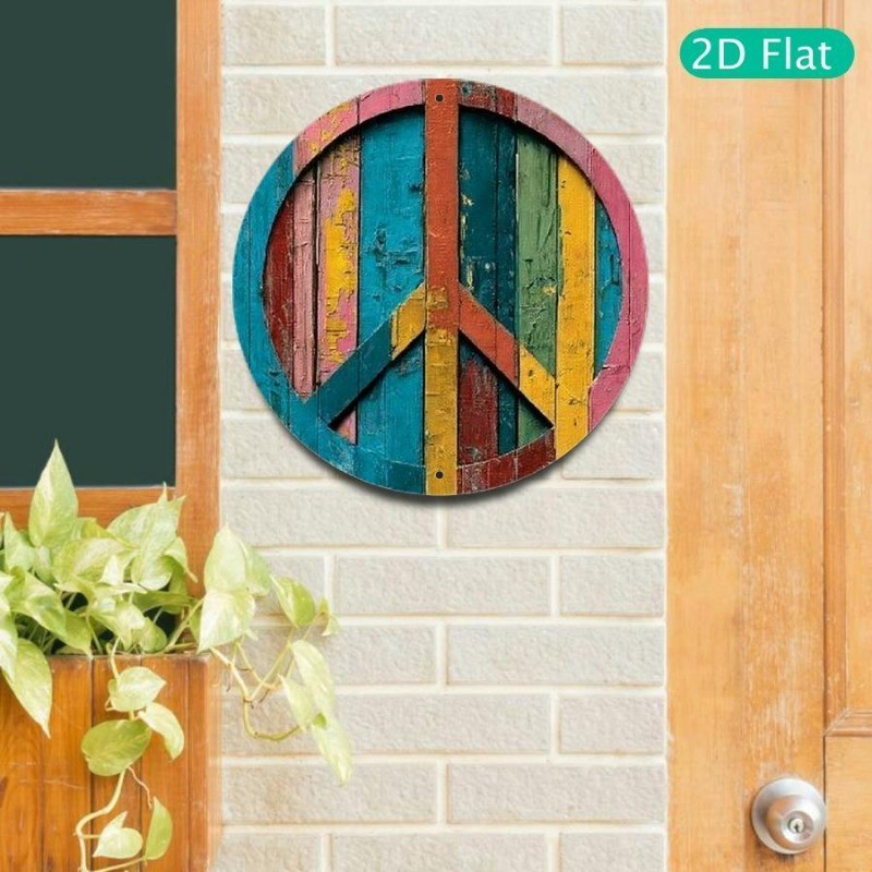 Retro 60s/70s Hippie Wall Art Sign Vintage 1960s Decor Home Decor