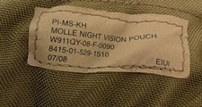 Eagle Industries MOLLE Night Vision Pouch Insert Khaki PI-MS-KH 8415-01-529-1510