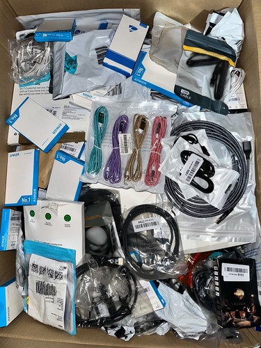 JOB LOT CABLES MIX HDMI TPC USB C RANDOM 10 KG - Picture 2 of 8