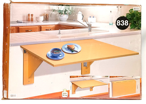 Table murale pliante rabatable