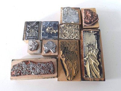 10 Stempel Tinte Holzdruck Block Kunst Handwerk New York Disney Rubber Stampede
