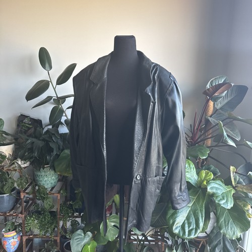 Bernhard Hammerman Jacket Genuine Leather Australian Size 10 Oversized Designer - Picture 8 of 18
