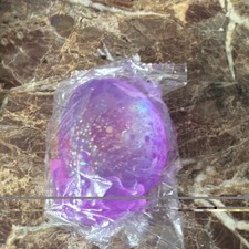 Purple Glitter Gel Squeeze Ball Stress Reliever Squishy Toy, 2 in, 0.2 lb
