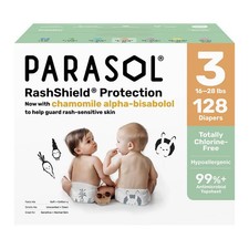 Parasol Chlorine-Free Diapers with RashShield Protection Size 3 - 128ct 0.33 per diaper