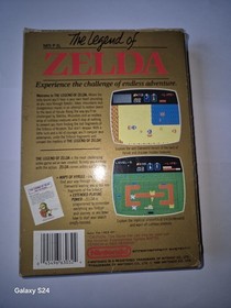 The Legend of Zelda NES Complete Game with Map and Instructions Manual