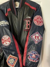 Boston Red Sox World Series Men’s Leather Jacket,MLB, G-III & Carl Banks, Rare!